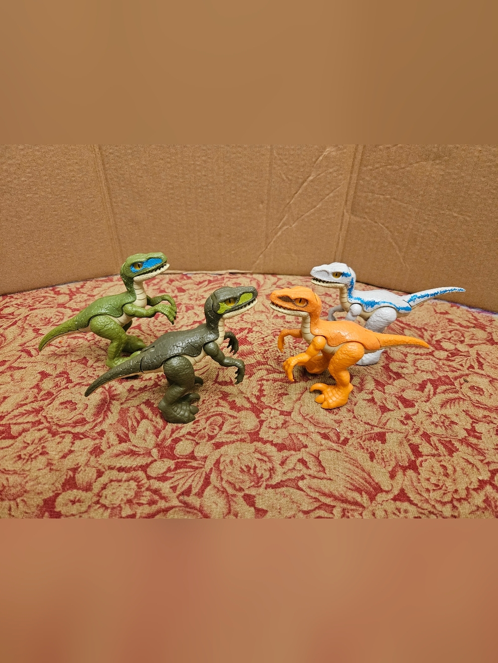 Jurassic World Park Fisher Price Imaginext Velociraptor Dinosaur Figure Lot